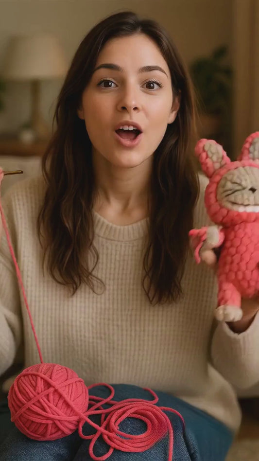 Labubu Crochet Pattern in English | Smiling Bunny